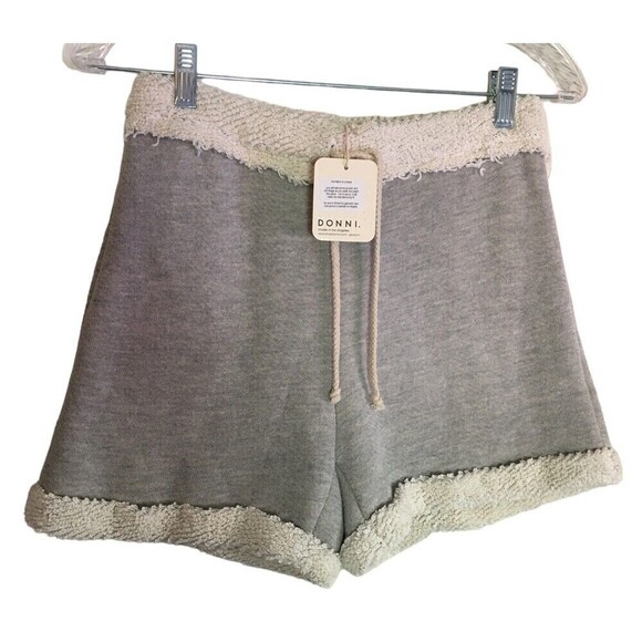 Donni. French Terry Poodle Shorts Size Small Gray Anthropologie Athleisure $149 - Picture 4 of 10